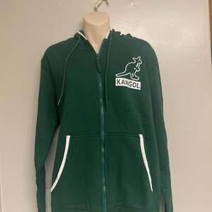 NWOT Kangol Men's Green Zip Up Hoodie